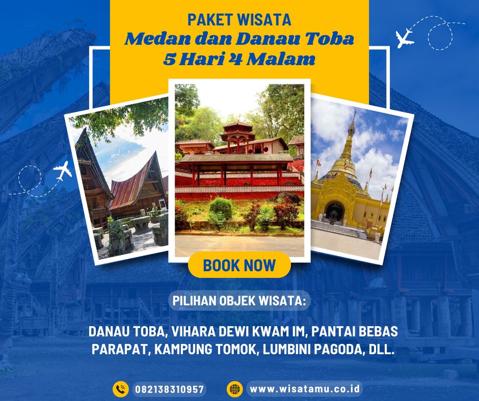 Paket Wisata Medan – Danau Toba 5 Hari 4 Malam