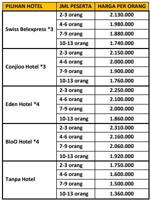 harga PAKET BALI 3H2M - EKONOMIS